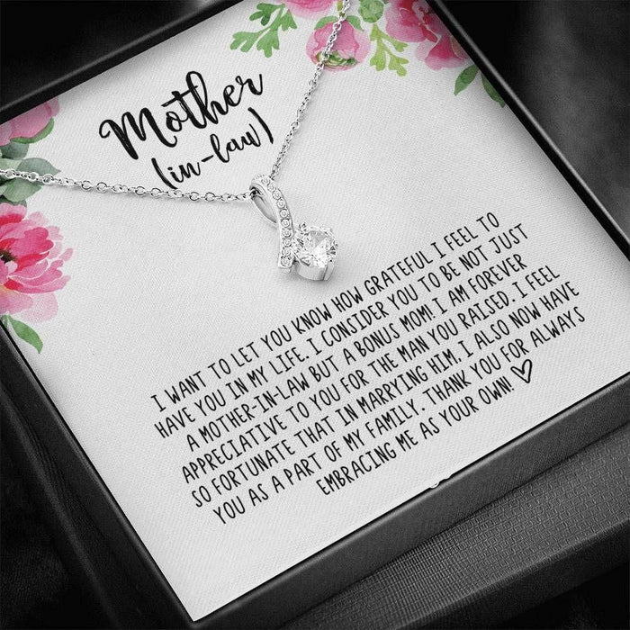 To Mom How Grateful I Feel To Have You In My Life Alluring Beauty Necklace Gift For Mom Mother's Day Gift Ideas