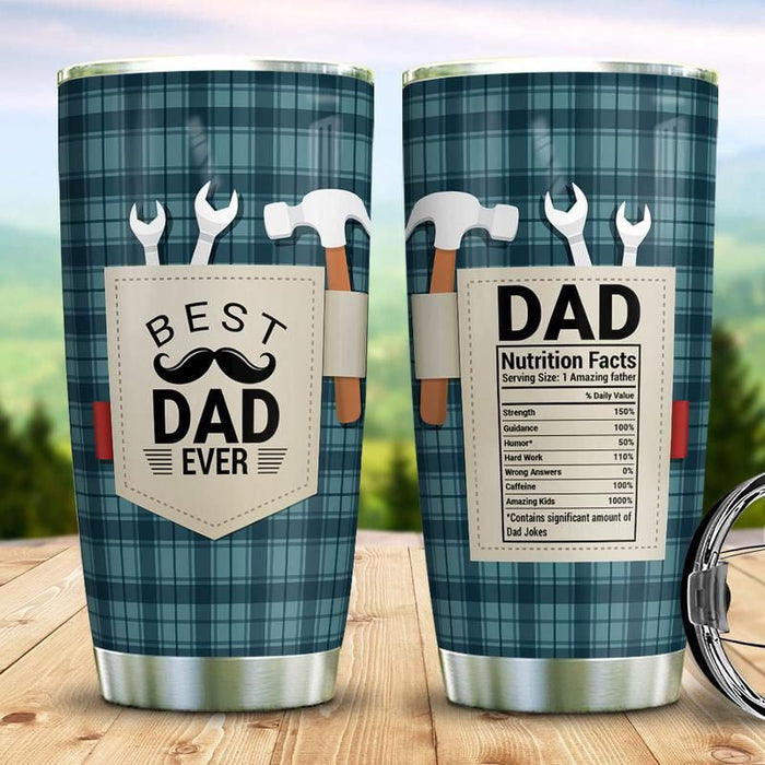 Best Dad Ever Stainless Steel Tumbler Gift For Dad Gift For Father Father's Day Gift Ideas